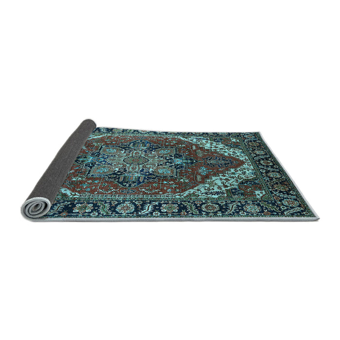Sideview of Persian Light Blue Traditional Rug, urb1201lblu