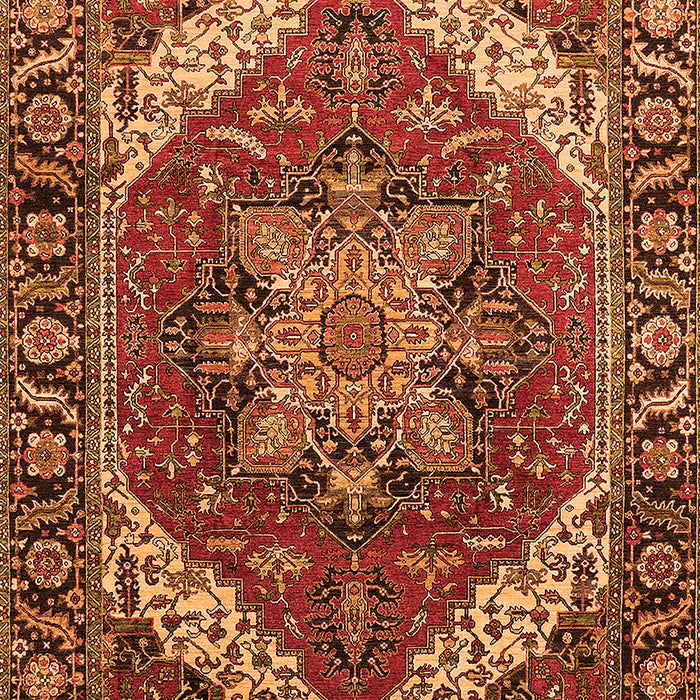 Persian Orange Traditional Rug, urb1201org