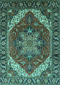 Persian Turquoise Traditional Rug, urb1201turq