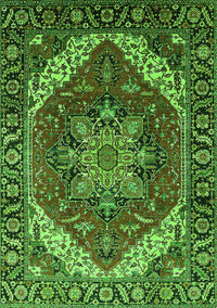 Persian Green Traditional Rug, urb1201grn
