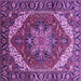 Square Persian Purple Traditional Rug, urb1201pur