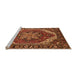 Sideview of Machine Washable Persian Orange Traditional Area Rugs, wshurb1201org