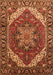 Machine Washable Persian Orange Traditional Area Rugs, wshurb1201org