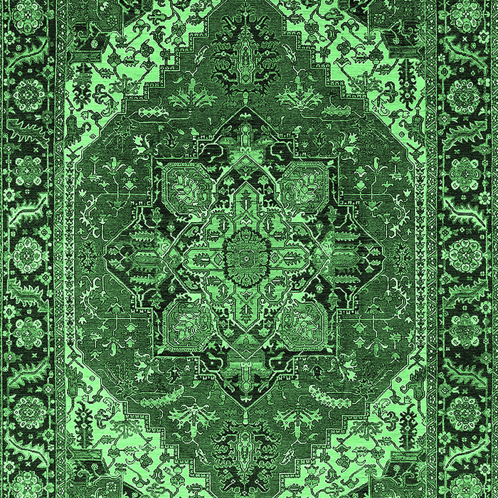 Persian Emerald Green Traditional Rug, urb1201emgrn
