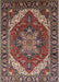 Mid-Century Modern Camel Brown Persian Rug, urb1201