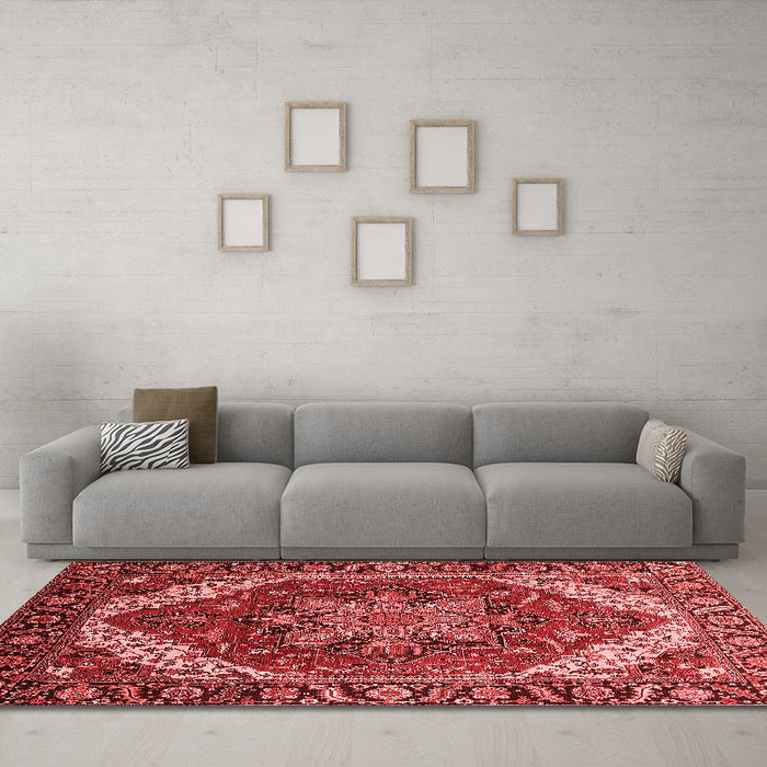 Traditional Red Washable Rugs