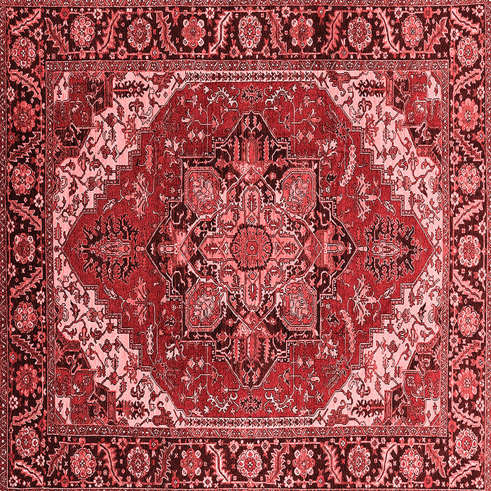 Machine Washable Persian Red Traditional Rug, wshurb1201red