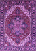 Machine Washable Persian Purple Traditional Area Rugs, wshurb1201pur