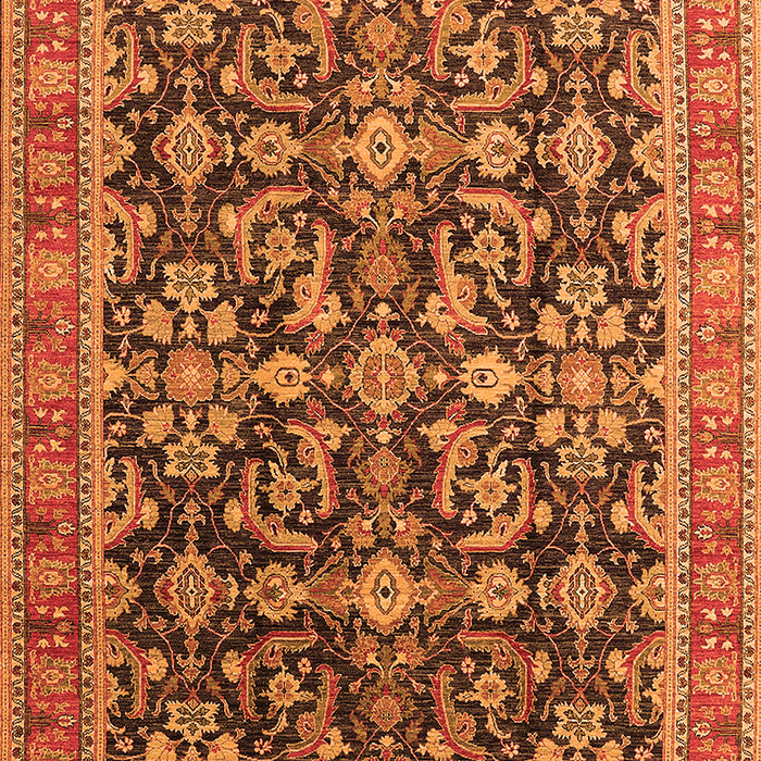 Oriental Orange Industrial Rug, urb1202org