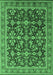 Oriental Emerald Green Industrial Rug, urb1202emgrn