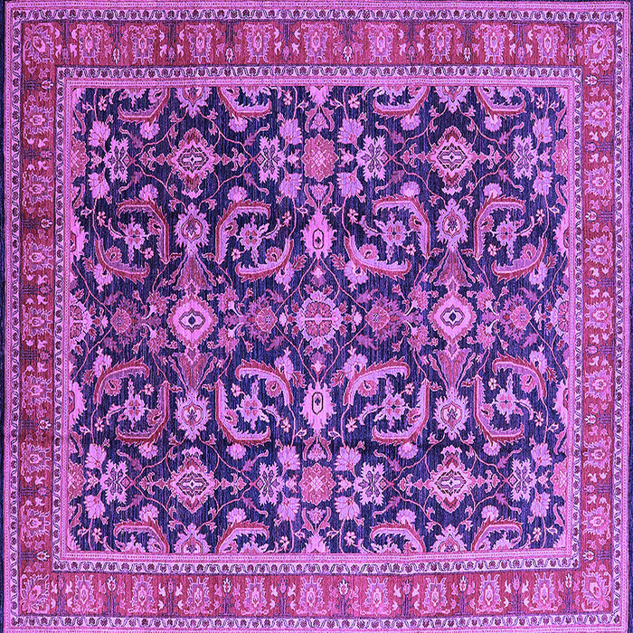 Square Oriental Purple Industrial Rug, urb1202pur