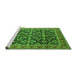 Sideview of Machine Washable Oriental Green Industrial Area Rugs, wshurb1202grn