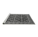 Sideview of Machine Washable Oriental Gray Industrial Rug, wshurb1202gry