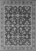 Machine Washable Oriental Gray Industrial Rug, wshurb1202gry