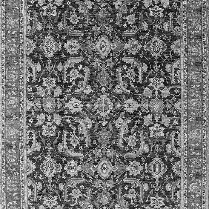 Machine Washable Oriental Gray Industrial Rug, wshurb1202gry