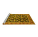 Sideview of Machine Washable Oriental Yellow Industrial Rug, wshurb1202yw