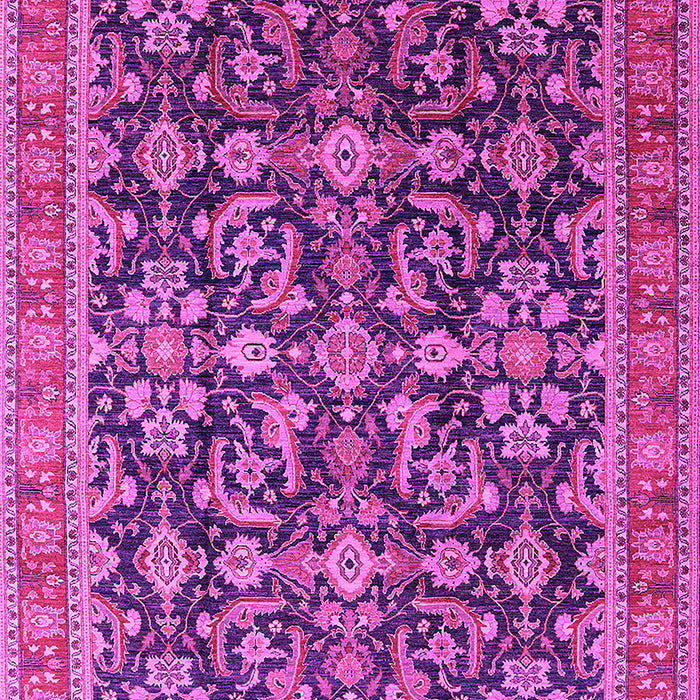 Machine Washable Oriental Pink Industrial Rug, wshurb1202pnk