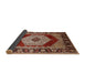 Sideview of Mid-Century Modern Light Copper Gold Persian Rug, urb1203