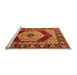 Sideview of Machine Washable Persian Orange Traditional Area Rugs, wshurb1203org