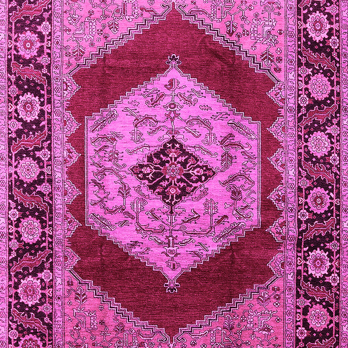 Machine Washable Persian Pink Traditional Rug, wshurb1203pnk