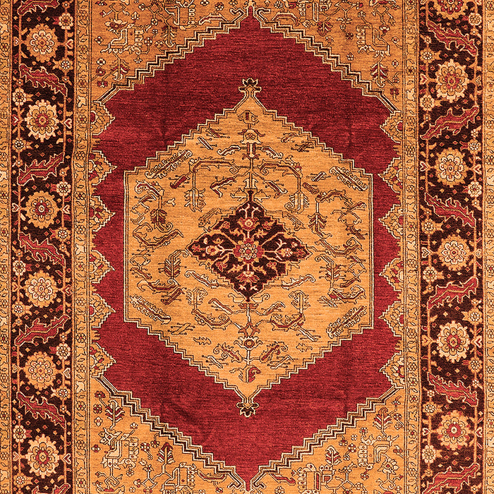 Machine Washable Persian Orange Traditional Area Rugs, wshurb1203org