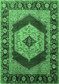 Persian Emerald Green Traditional Rug, urb1203emgrn