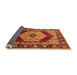 Sideview of Persian Orange Traditional Rug, urb1203org