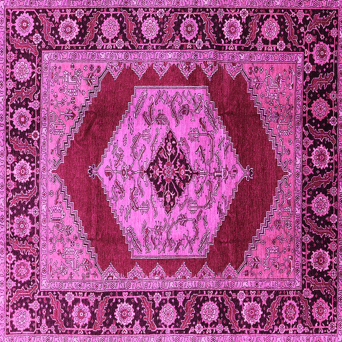 Square Persian Pink Traditional Rug, urb1203pnk