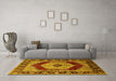 Machine Washable Persian Yellow Traditional Rug in a Living Room, wshurb1203yw