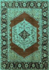 Persian Turquoise Traditional Rug, urb1203turq