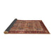 Sideview of Mid-Century Modern Red Oriental Rug, urb1204