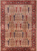 Mid-Century Modern Red Oriental Rug, urb1204