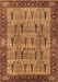 Machine Washable Oriental Brown Industrial Rug, wshurb1204brn