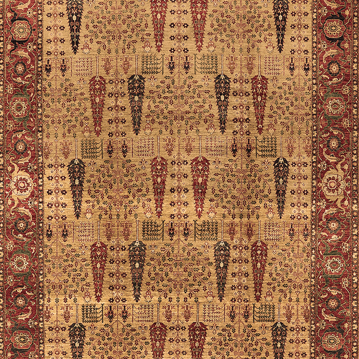 Machine Washable Oriental Brown Industrial Rug, wshurb1204brn