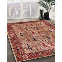 Mid-Century Modern Red Oriental Rug, urb1204