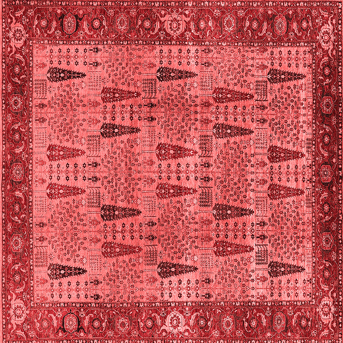 Machine Washable Oriental Red Industrial Rug, wshurb1204red