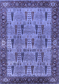 Oriental Blue Industrial Rug, urb1204blu