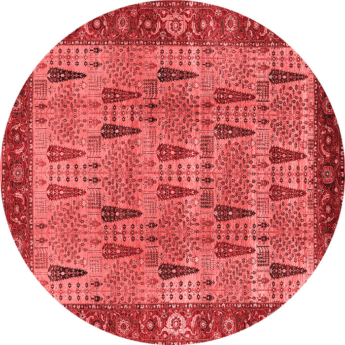 Machine Washable Oriental Red Industrial Rug, wshurb1204red