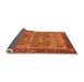 Sideview of Oriental Orange Industrial Rug, urb1204org