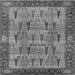 Square Oriental Gray Industrial Rug, urb1204gry