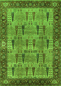 Oriental Green Industrial Rug, urb1204grn