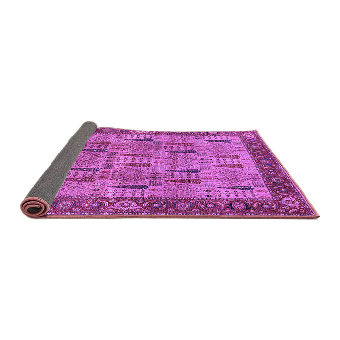 Sideview of Oriental Purple Industrial Rug, urb1204pur