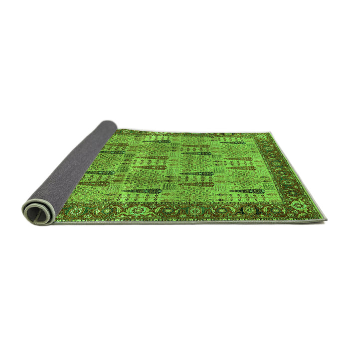 Sideview of Oriental Green Industrial Rug, urb1204grn