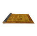 Sideview of Oriental Yellow Industrial Rug, urb1204yw