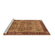 Sideview of Machine Washable Oriental Brown Industrial Rug, wshurb1204brn