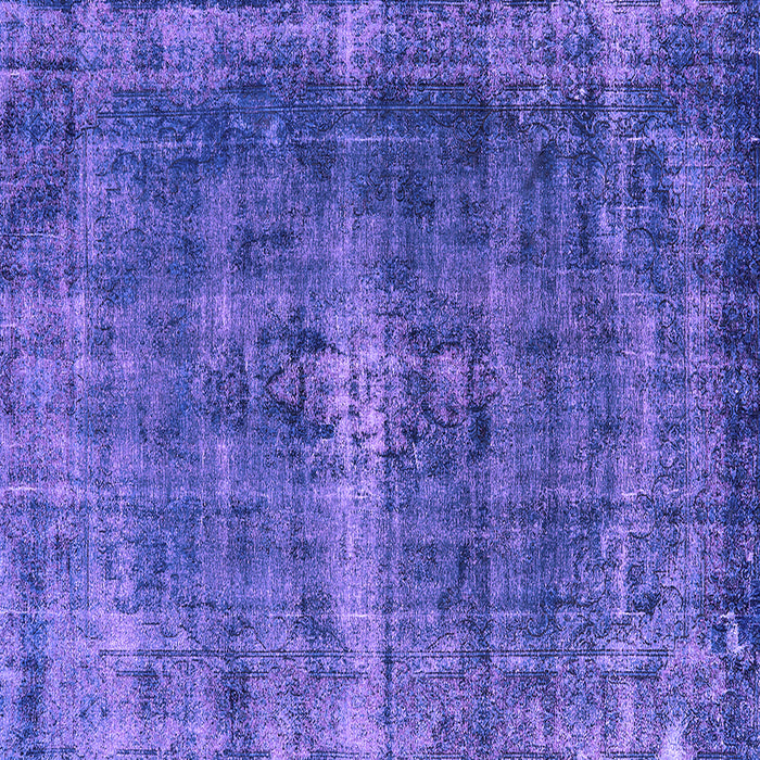 Square Machine Washable Oriental Purple Industrial Area Rugs, wshurb1205pur