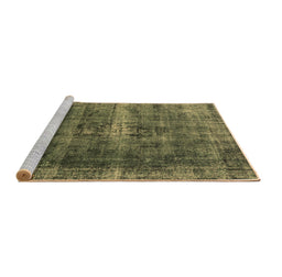 Sideview of Machine Washable Oriental Brown Industrial Rug, wshurb1205brn