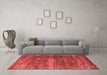 Industrial Red Washable Rugs