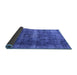 Sideview of Oriental Blue Industrial Rug, urb1205blu