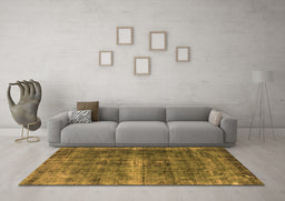 Machine Washable Oriental Orange Industrial Area Rugs in a Living Room, wshurb1205org